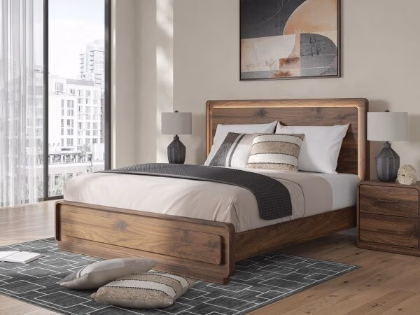 Fortlorn King Panel Bed, Dresser and Nightstand - Image 30