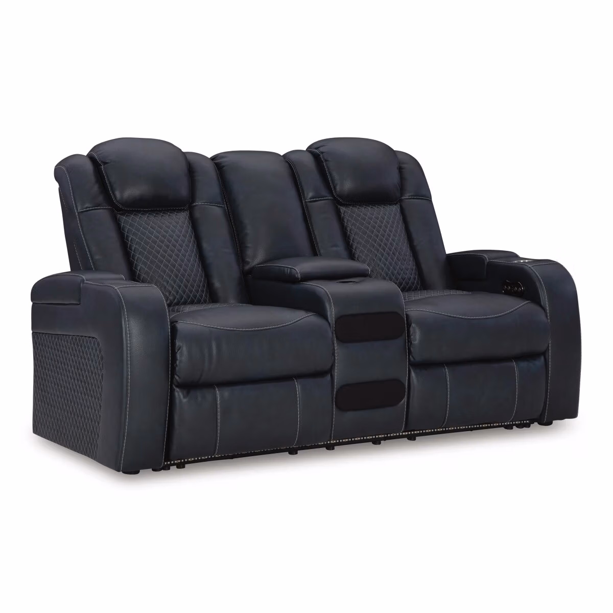 Fyne-Dyme Power Reclining Loveseat with Console - Image 2