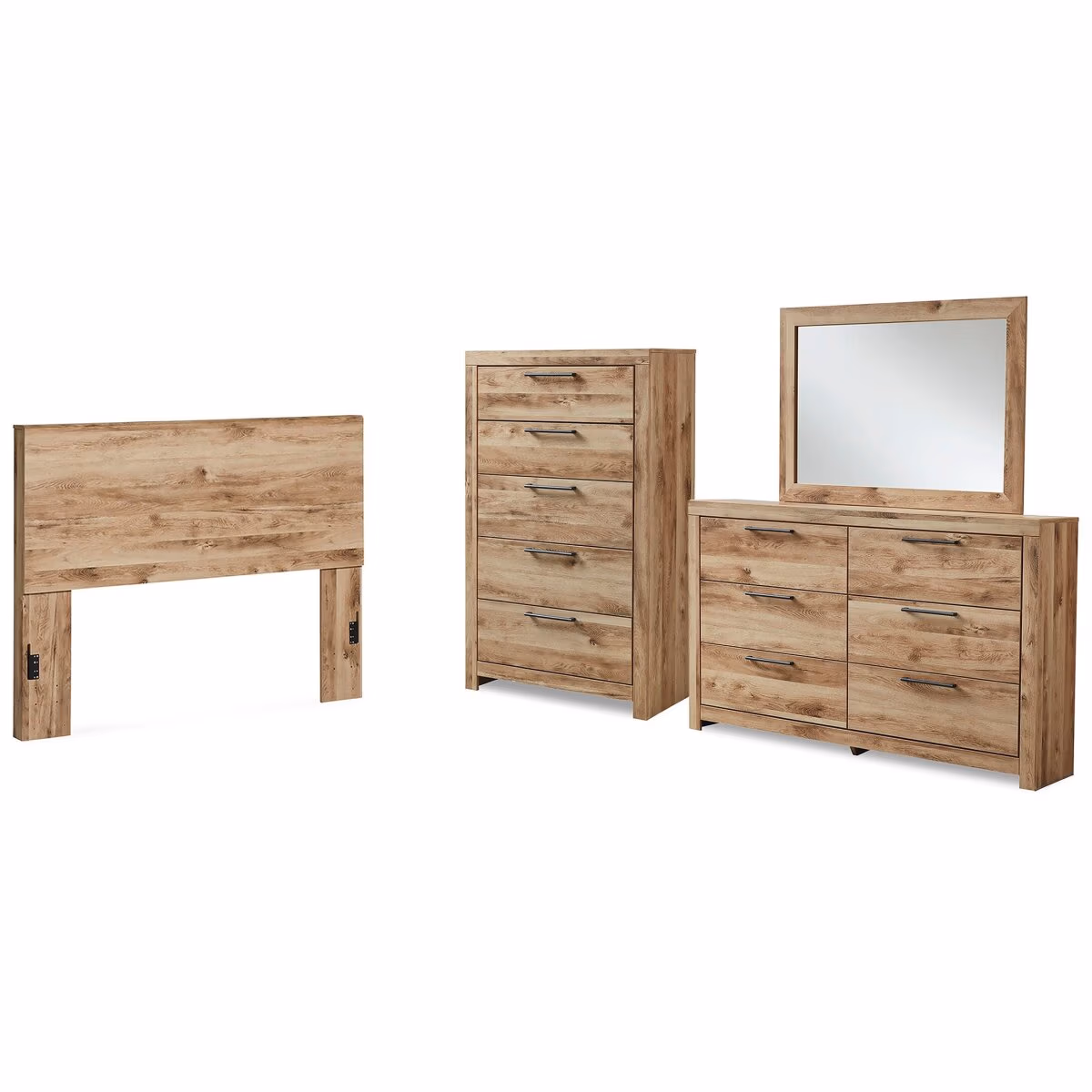 Hyanna Queen Panel Headboard, Dresser, Mirror and Chest - Image 2