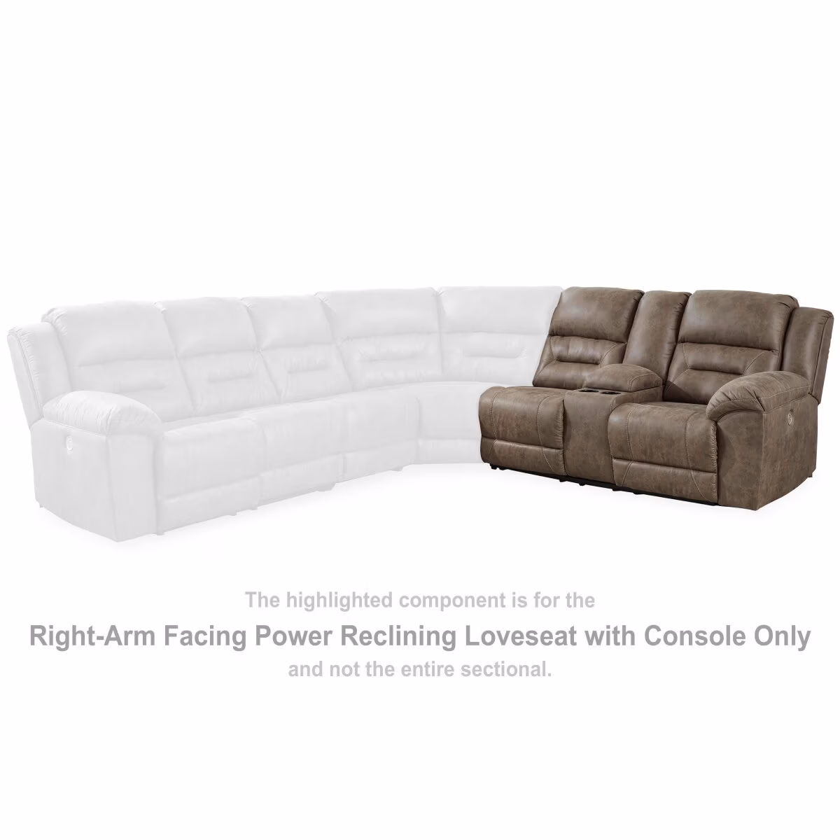 Ravenel Right-Arm Facing Power Reclining Loveseat with Console - Image 3