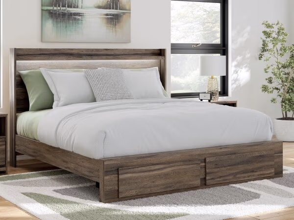 Elbrim King Panel Storage Bed, Dresser and Nightstand - Image 28