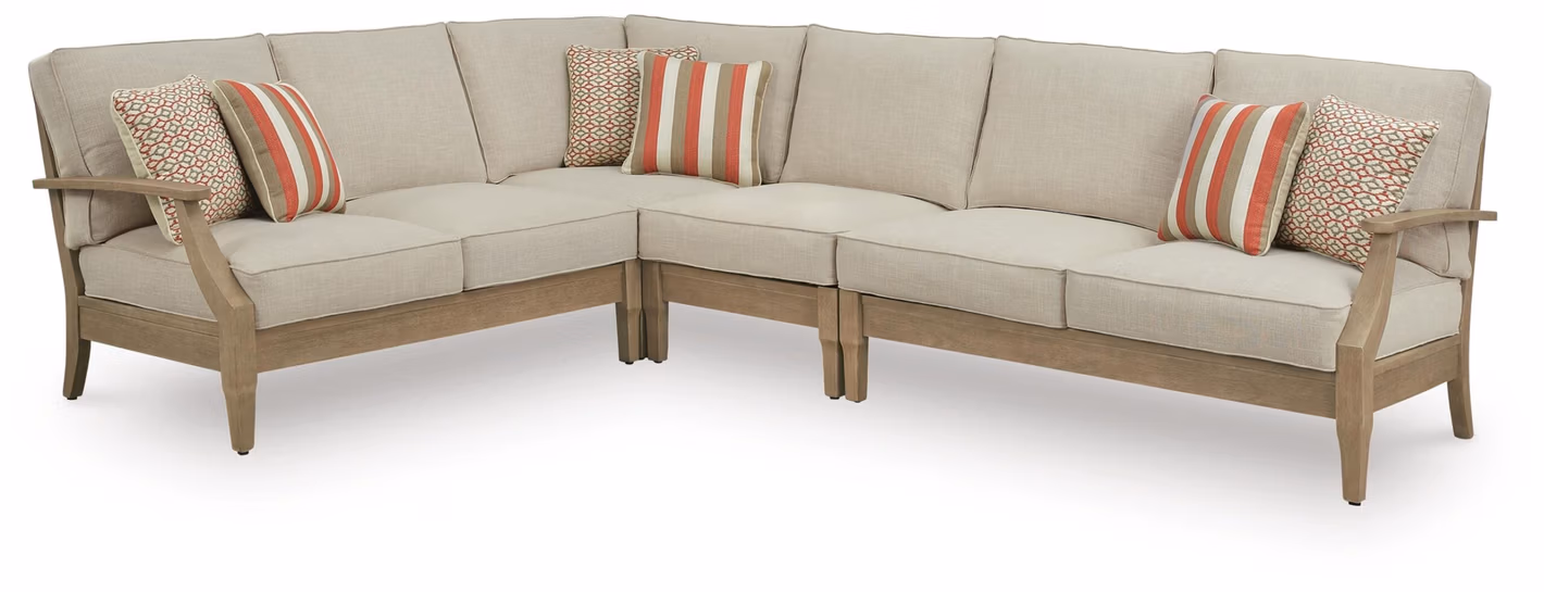 55e687cb4323ef555199cd077f0b1049 Clare View 4-Piece Outdoor Sectional - Image 1