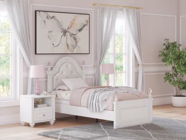 Kozlani Twin Upholstered Panel Bed - Image 3