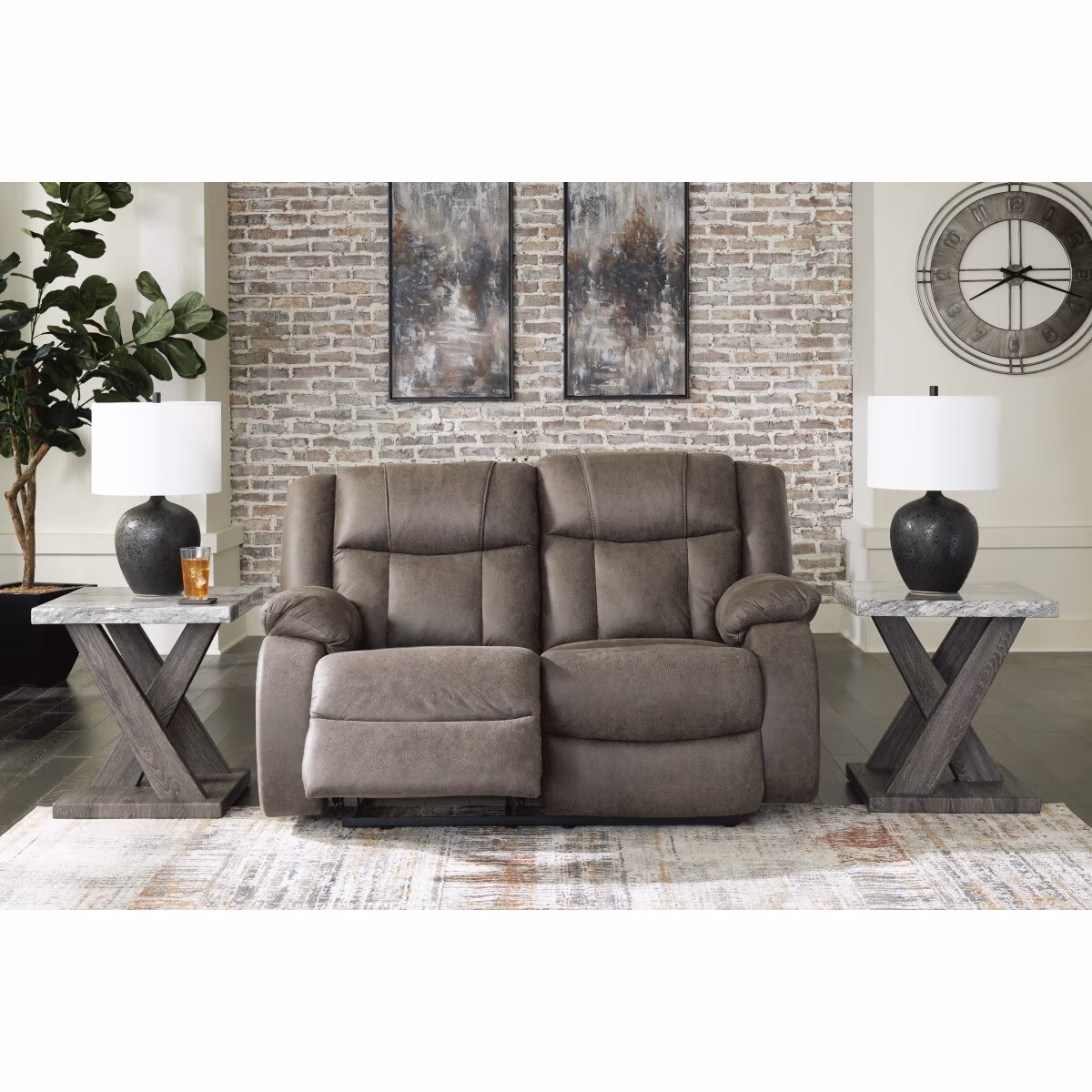 First Base Reclining Loveseat - Image 8