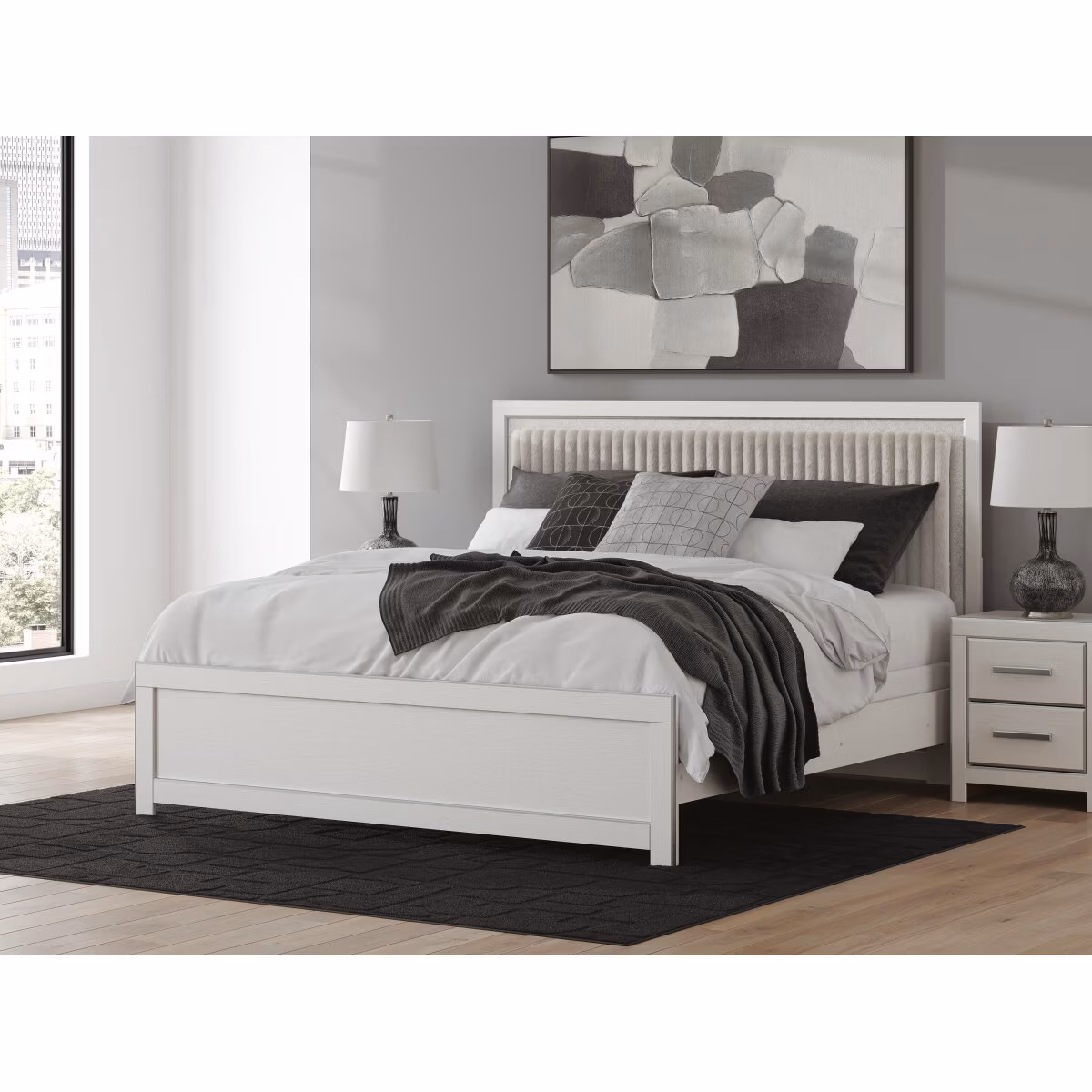 Zuraleus King Upholstered Panel Bed - Image 3