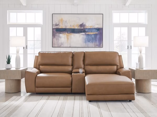 DeepWakes 3-Piece Power Reclining Sectional with Chaise - Image 2