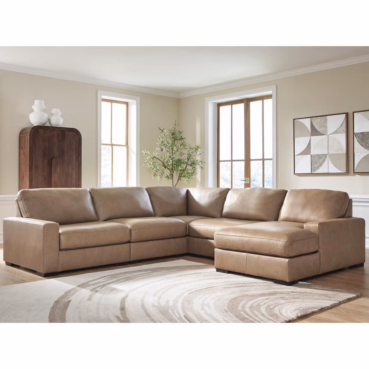 Veronella 5-Piece Sectional with Chaise - Image 3