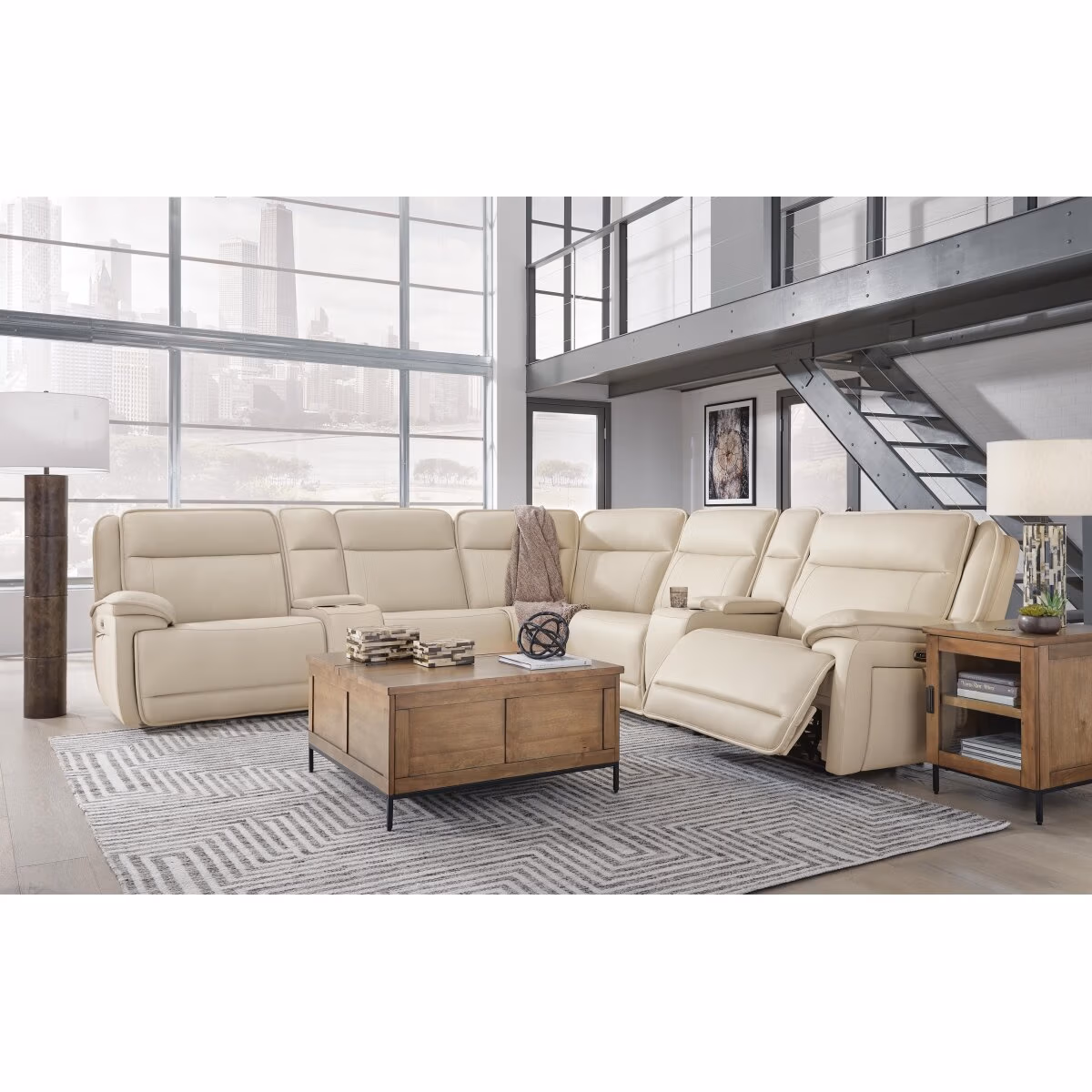 Double Deal 7-Piece Reclining Sectional with 2 Consoles - Image 4