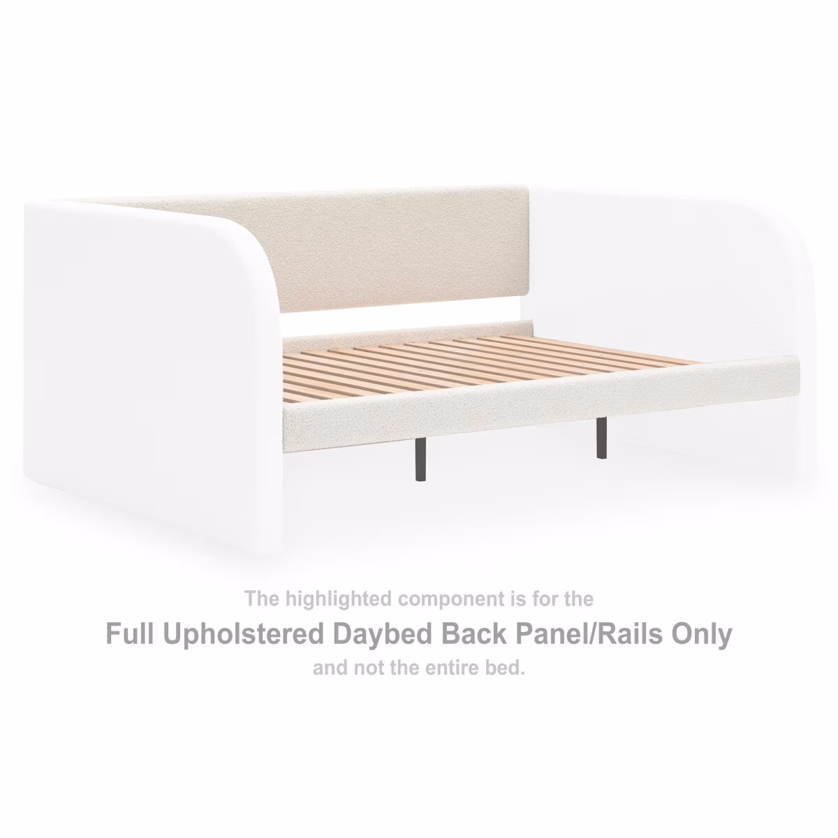 Arloster Full Upholstered Daybed Panel/Rails/Slats - Image 2