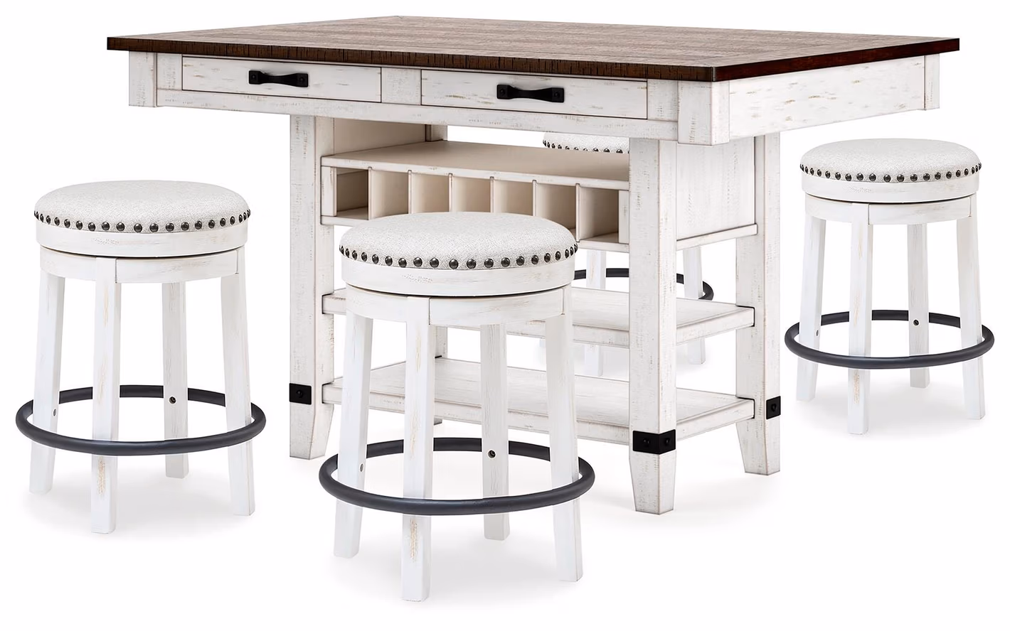 5b004212eceb053619c05e4244525ba4 Valebeck Counter Height Dining Table and 4 Barstools - Image 1