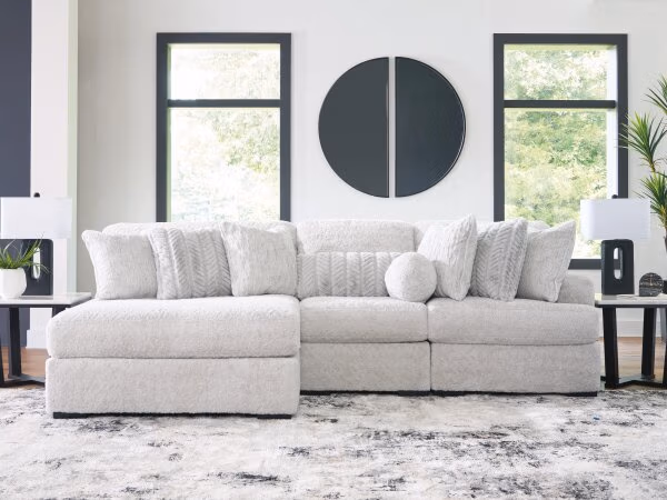 Cuddle Plush 3-Piece Sectional with Chaise - Image 3