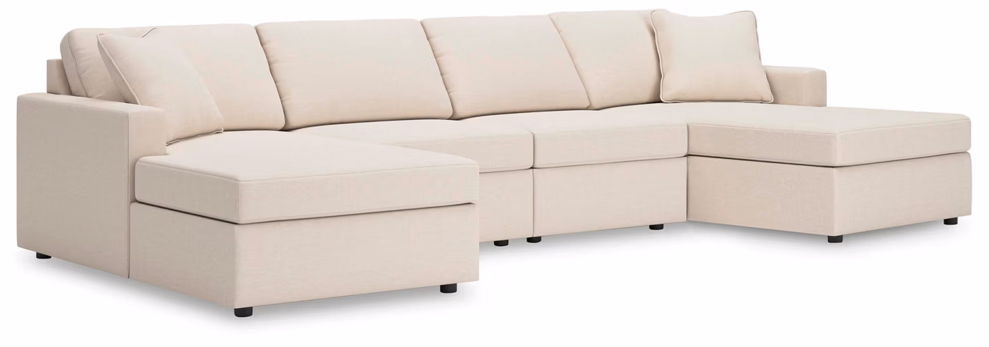 5bad691077c8772273de4081013535e2 Modmax 4-Piece Sectional with Chaise - Image 1