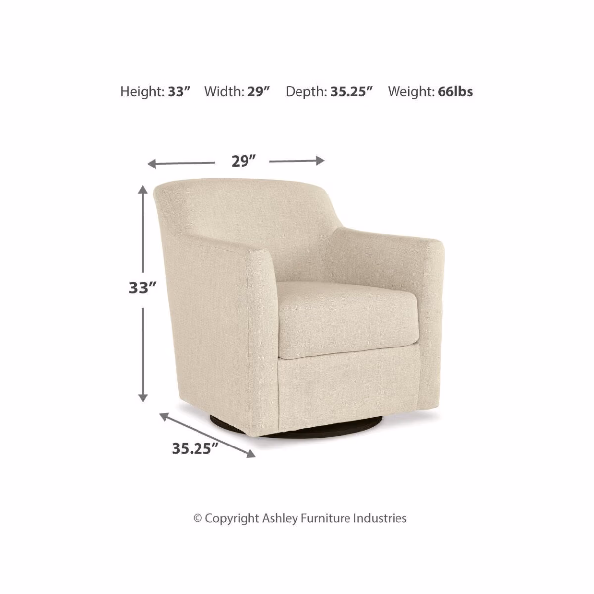 Bradney Swivel Accent Chair - Image 7