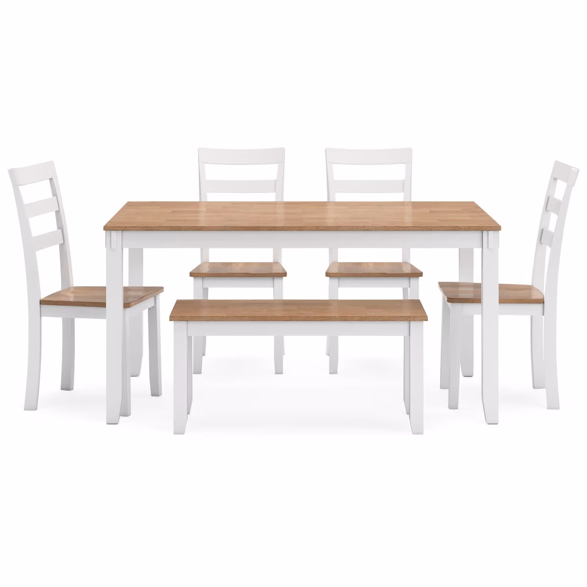 Gesthaven Dining Table with 4 Chairs and Bench (Set of 6) - Image 8