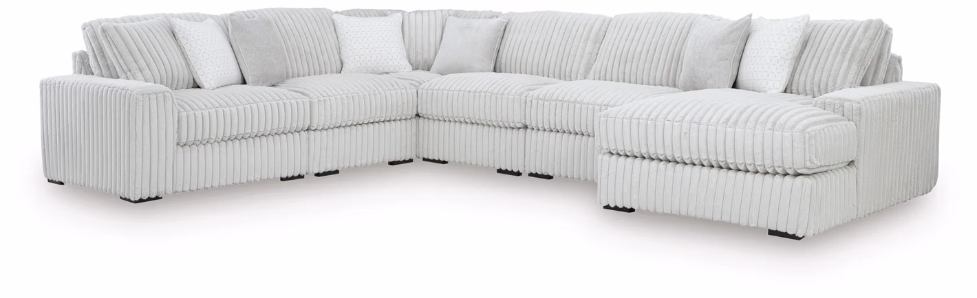 Stupendous 6-Piece Sectional with Chaise