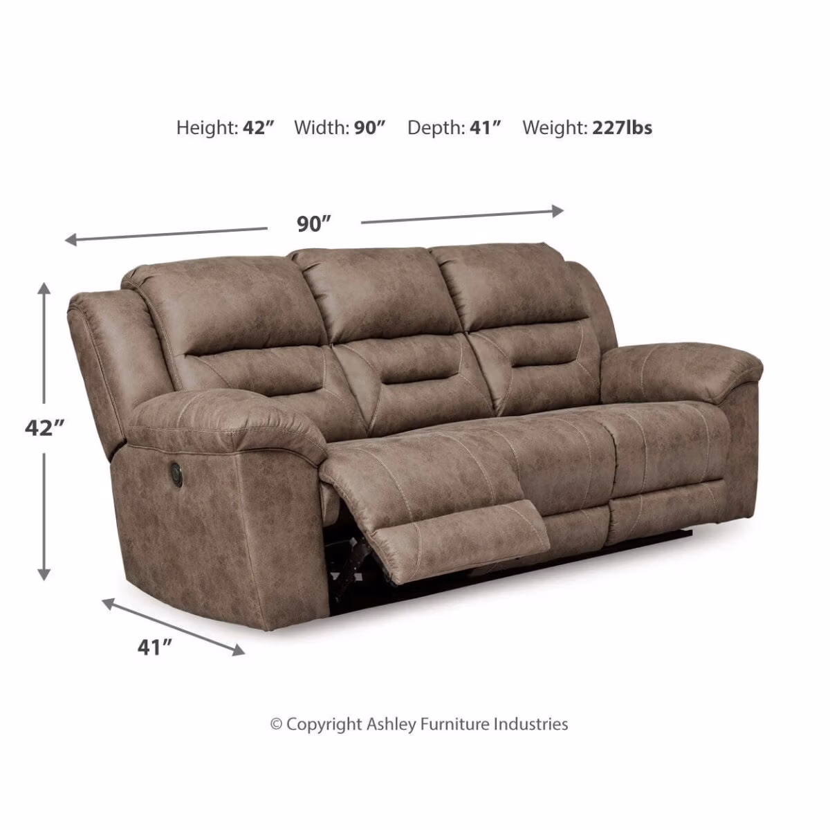 Stoneland Power Reclining Sofa, Loveseat and Recliner - Image 12