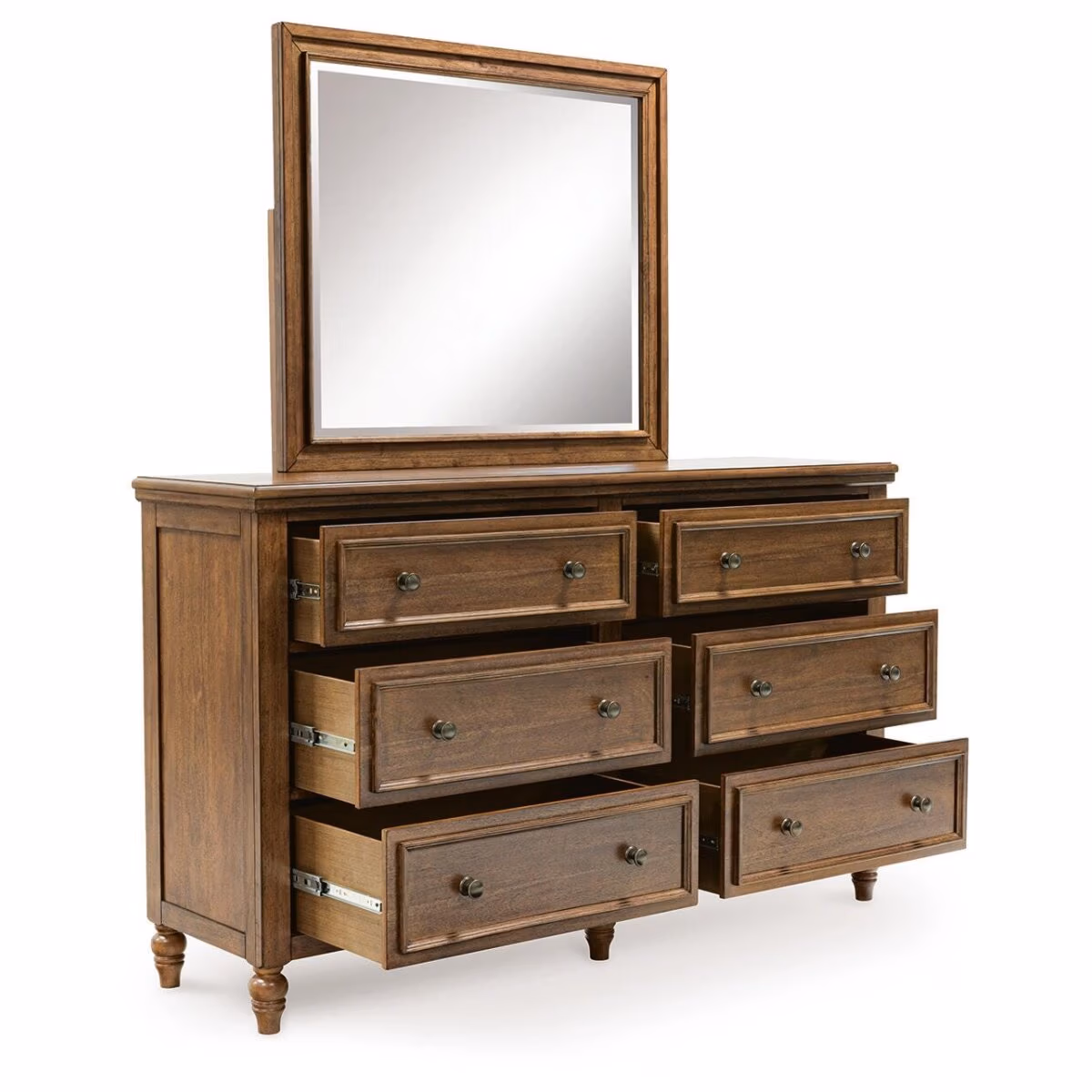 Sturlayne Queen Upholstered Panel Bed, Dresser and Mirror - Image 4