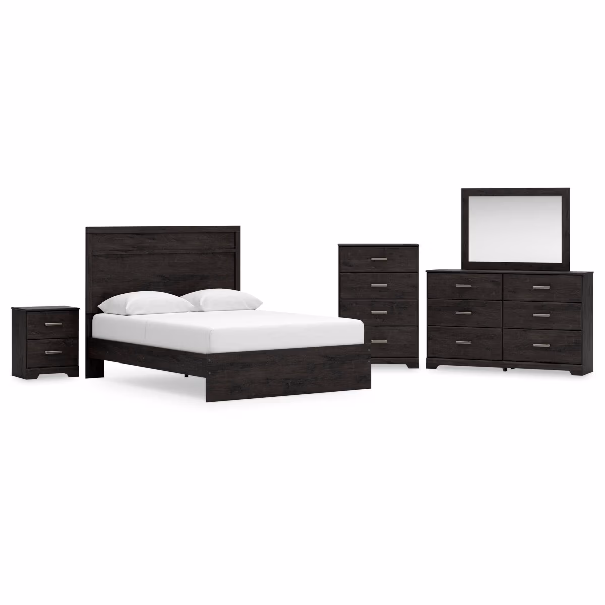 Belachime Queen Panel Bed, Dresser, Mirror, Chest and Nightstand - Image 2