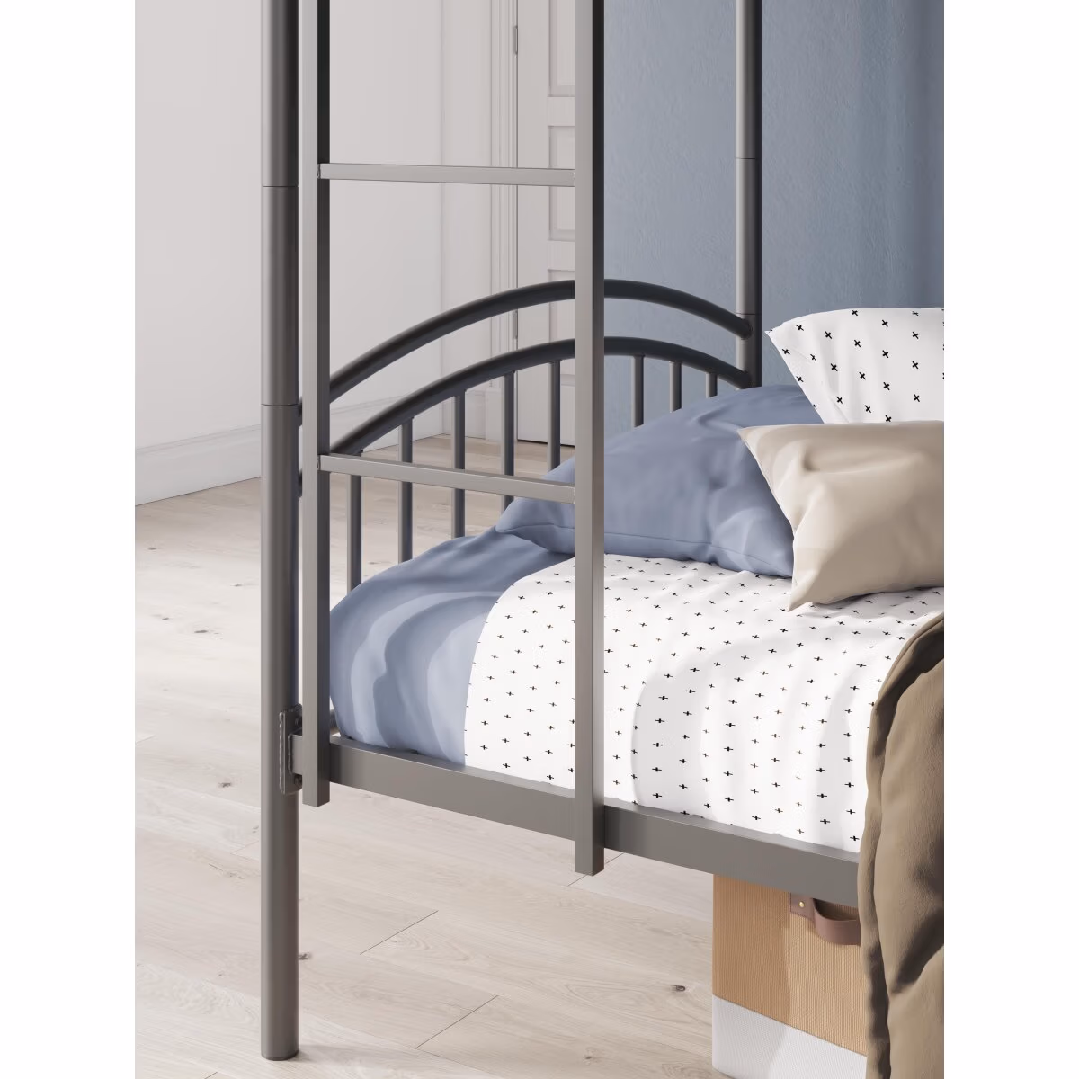 Lanceburg Twin over Twin Bunk Bed with Ladder - Image 9