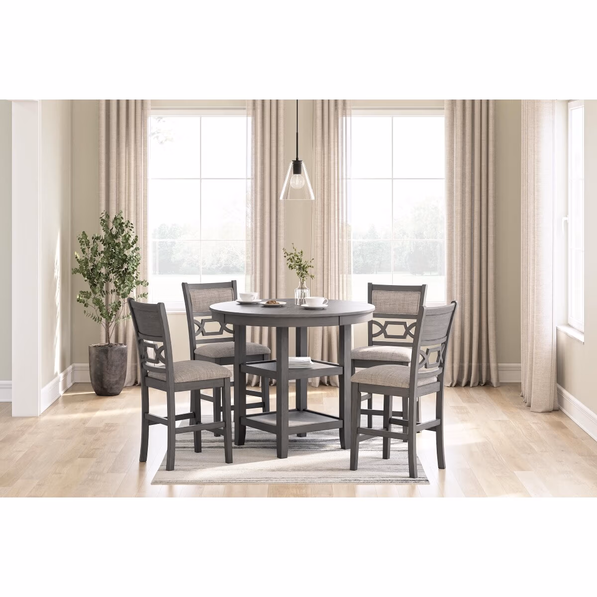 Wrenning Counter Height Dining Table and 4 Barstools (Set of 5) - Image 3