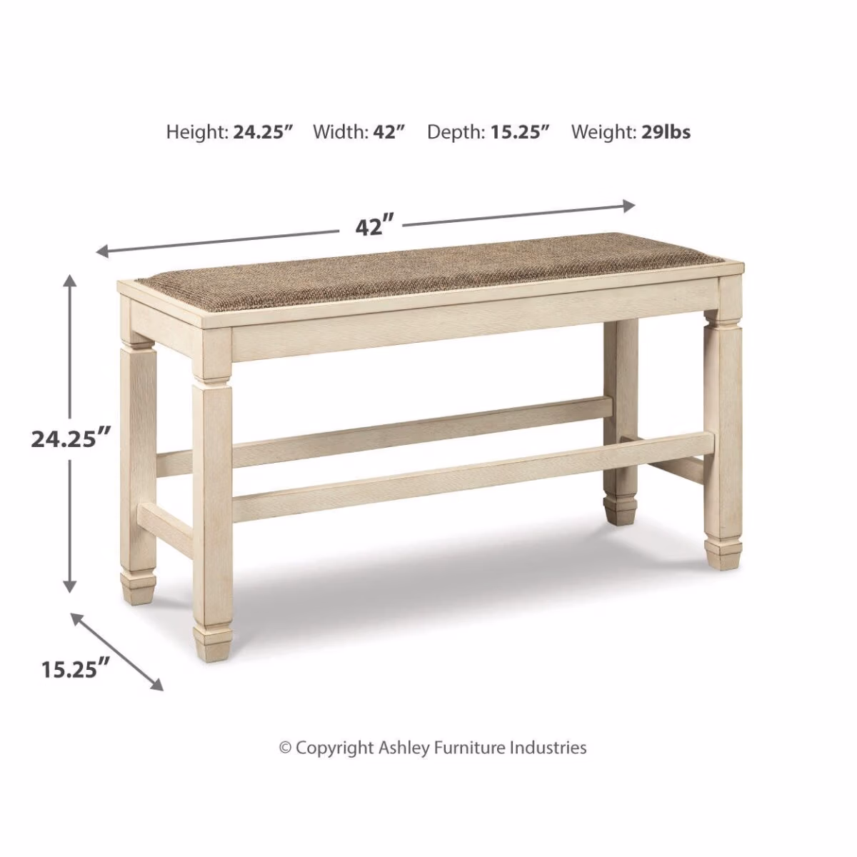 Bolanburg Counter Height Dining Bench - Image 11
