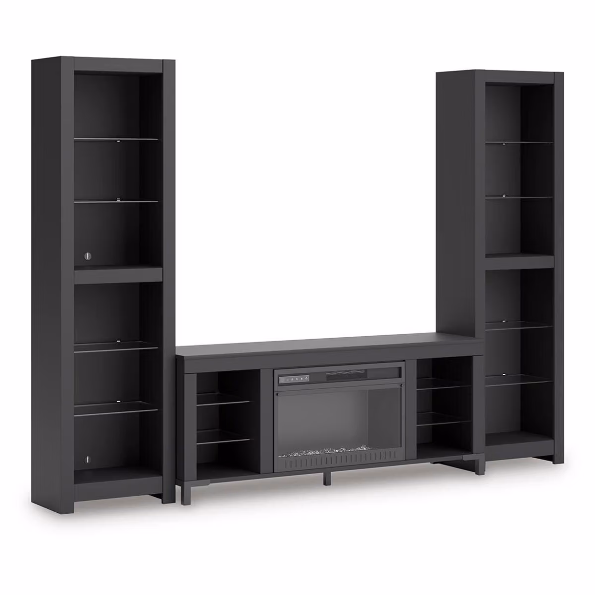 Cayberry 3-Piece Entertainment Center with Electric Fireplace - Image 2