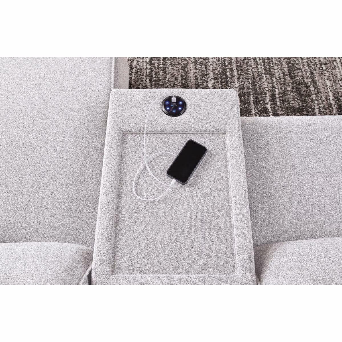 Modmax II 6-Piece Reclining Sectional with Chaise and Audio Console - Image 7