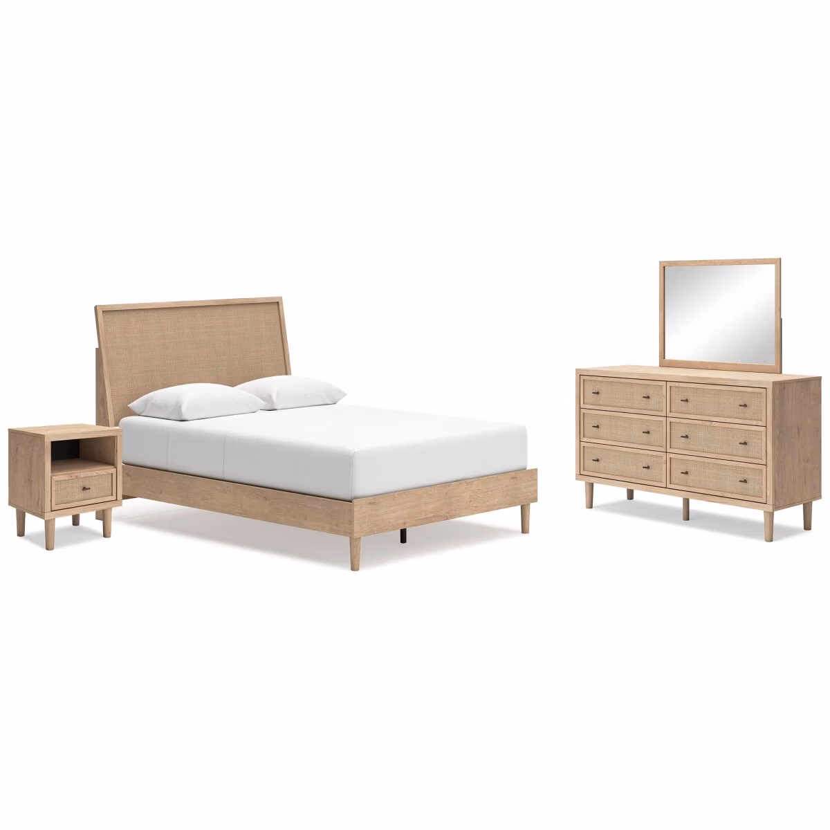 Cielden Queen Panel Bed, Dresser, Mirror and Nightstand - Image 2