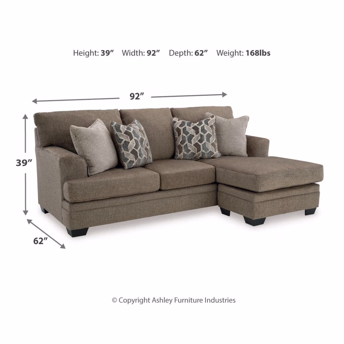 Stonemeade Sofa Chaise - Image 5
