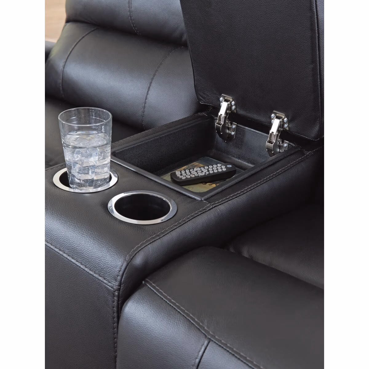 Glossmore Reclining Loveseat with Console - Image 8