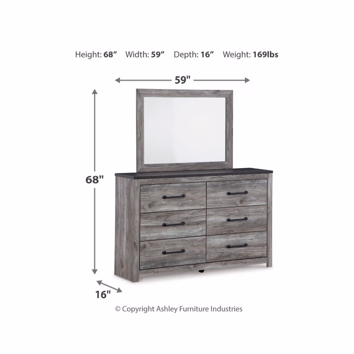 Bronyan Queen Panel Bed, Dresser, Mirror, Chest and 2 Nightstands - Image 4