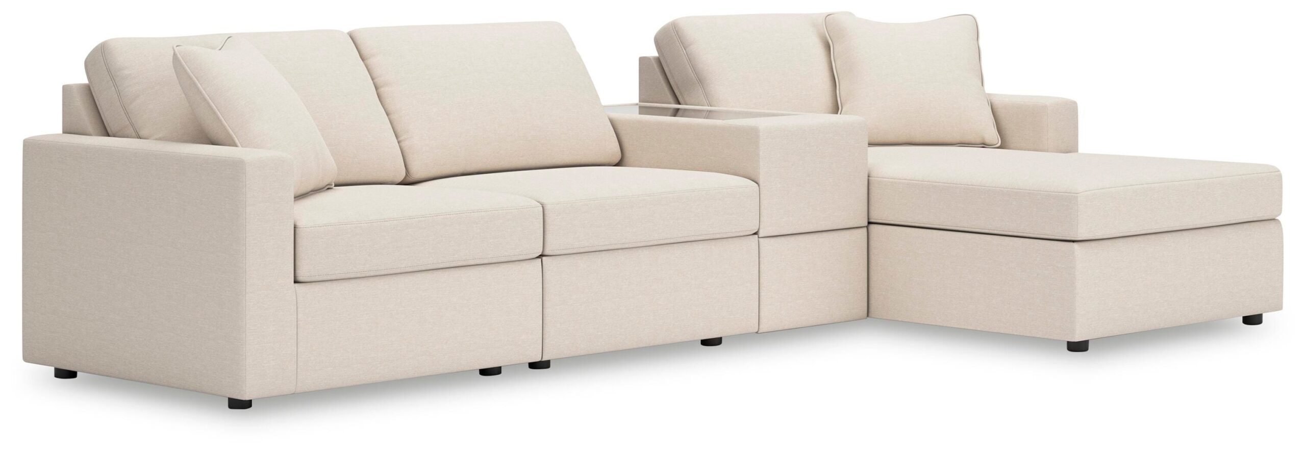 5fde5f8a201297767f1e212e7cfd70bb Modmax 4-Piece Sectional with Chaise - Image 1