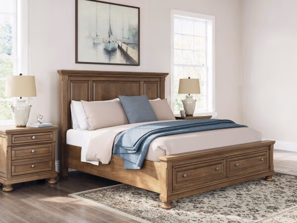 Feddinger King Panel Storage Bed, Dresser, Mirror, Chest and Nightstand - Image 38