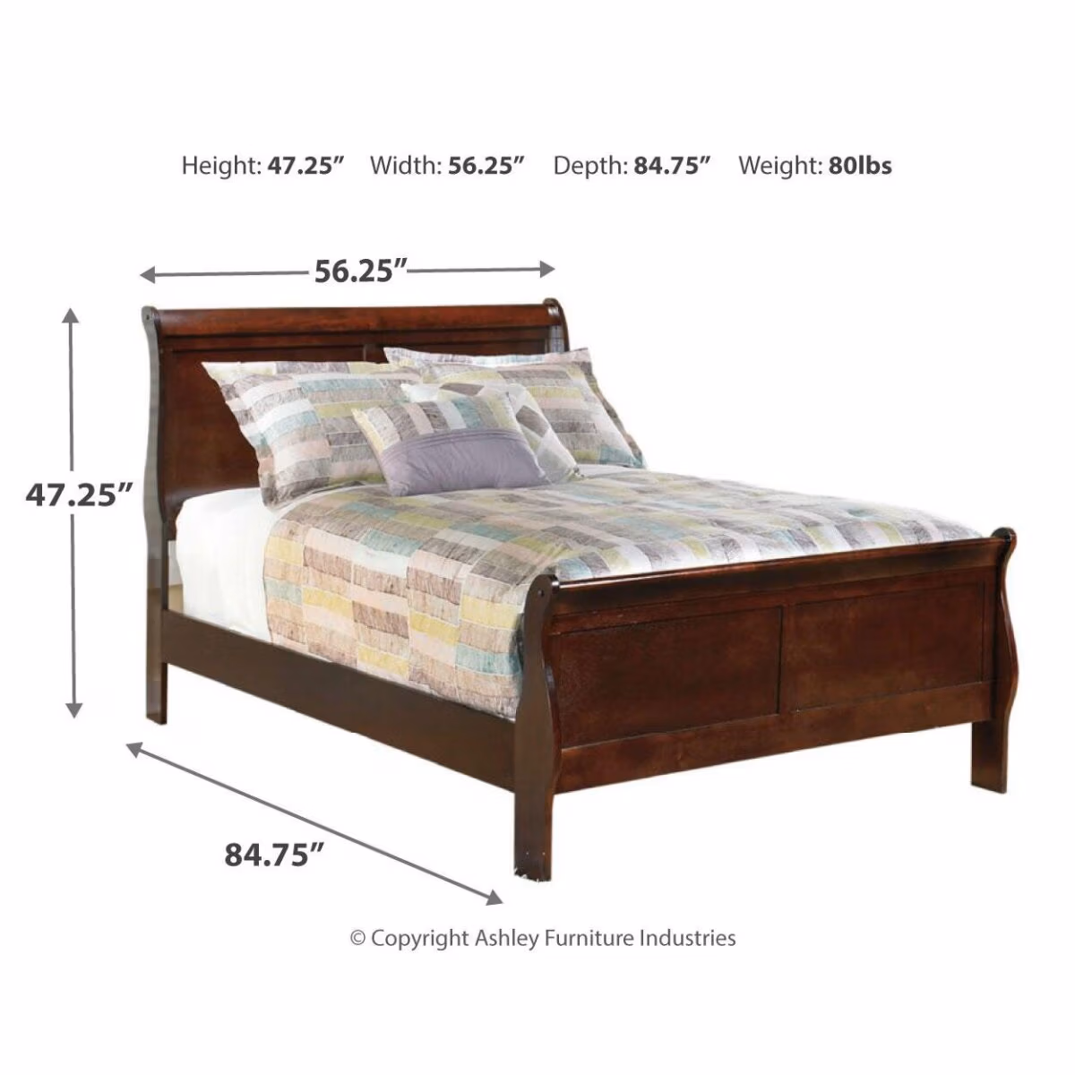 Alisdair Full Sleigh Bed, Dresser, Mirror, Chest and Nightstand - Image 10