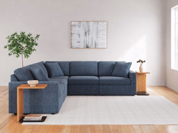 Modmax 5-Piece Sectional and Swivel Glider Recliner - Image 13