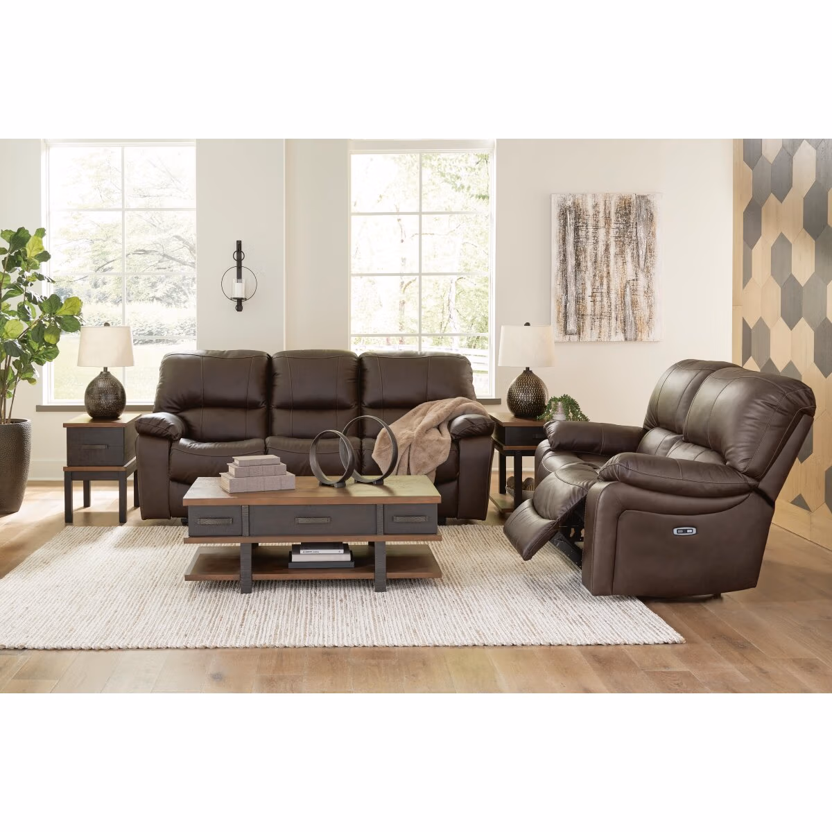 Leesworth Power Reclining Sofa and Loveseat - Image 6