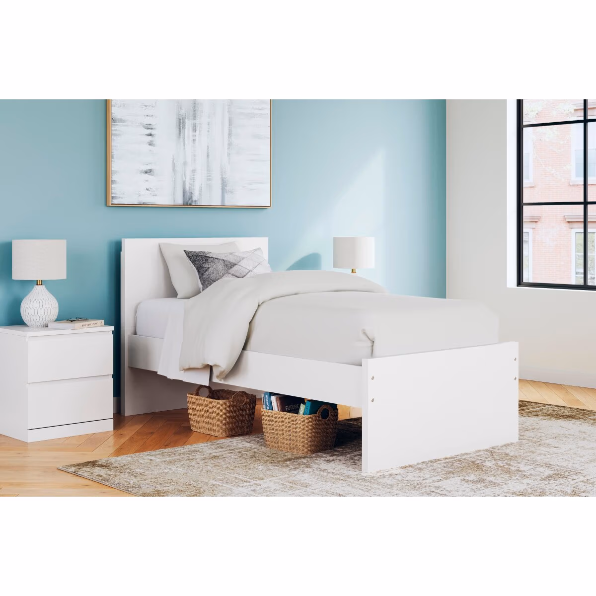 Onita Twin Panel Platform Bed - Image 3