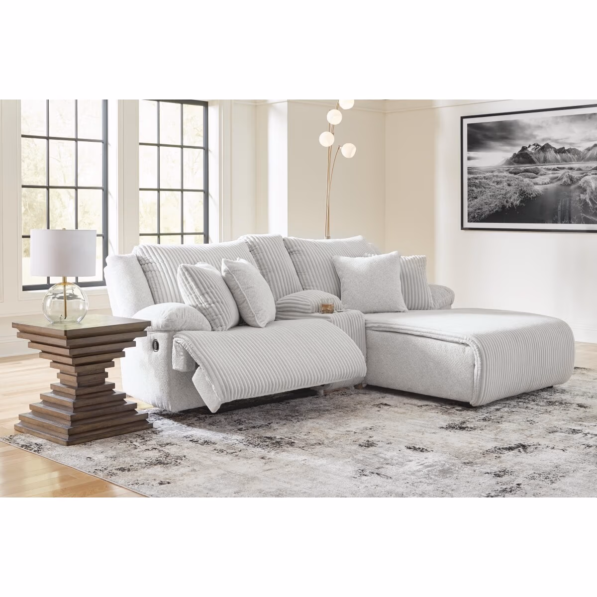 Top Tier 3-Piece Reclining Sectional Sofa with Chaise - Image 6