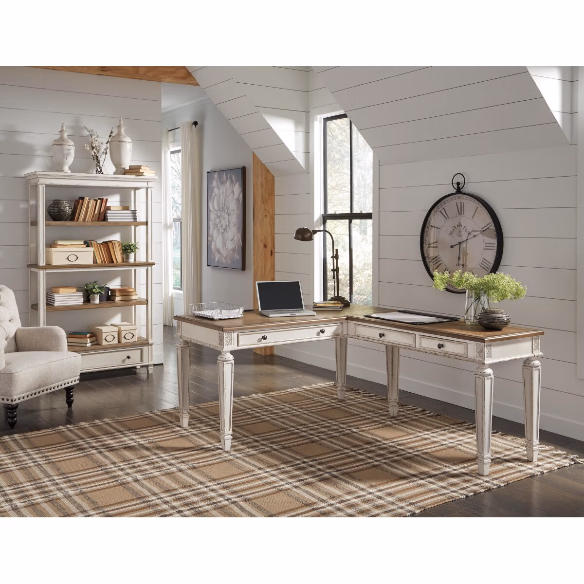 Realyn Home Office Desk and Bookcase - Image 2