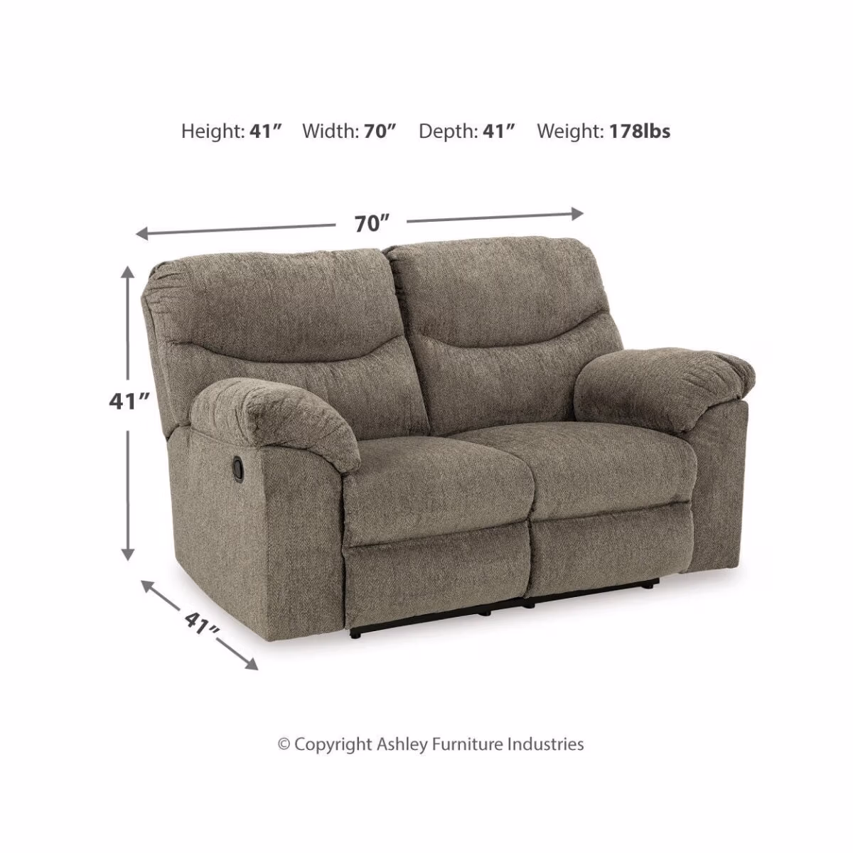 Alphons Reclining Loveseat - Image 8