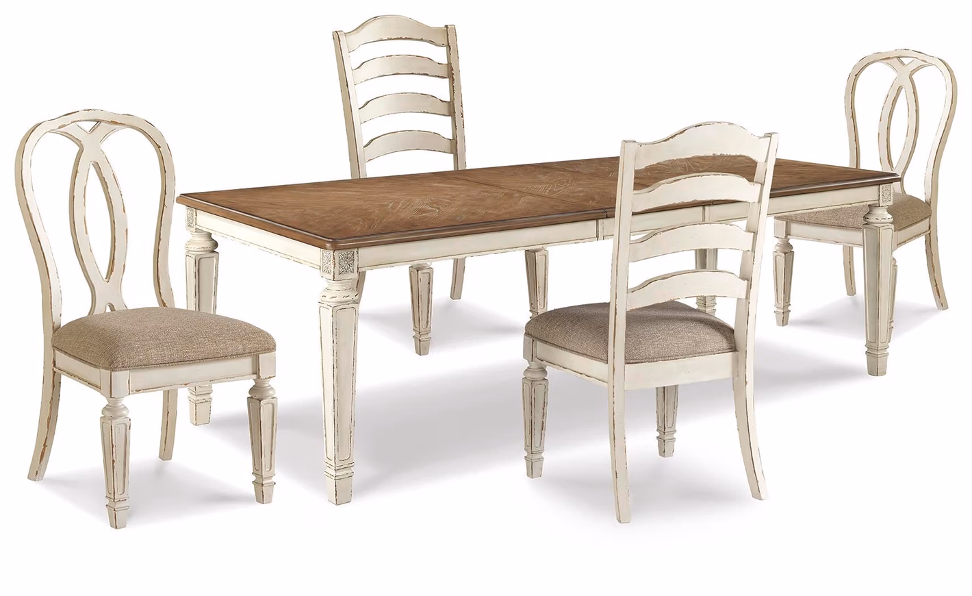 631f4f19b19c6c49dca2f0c342c5c430 Realyn Dining Table and 4 Chairs - Image 1