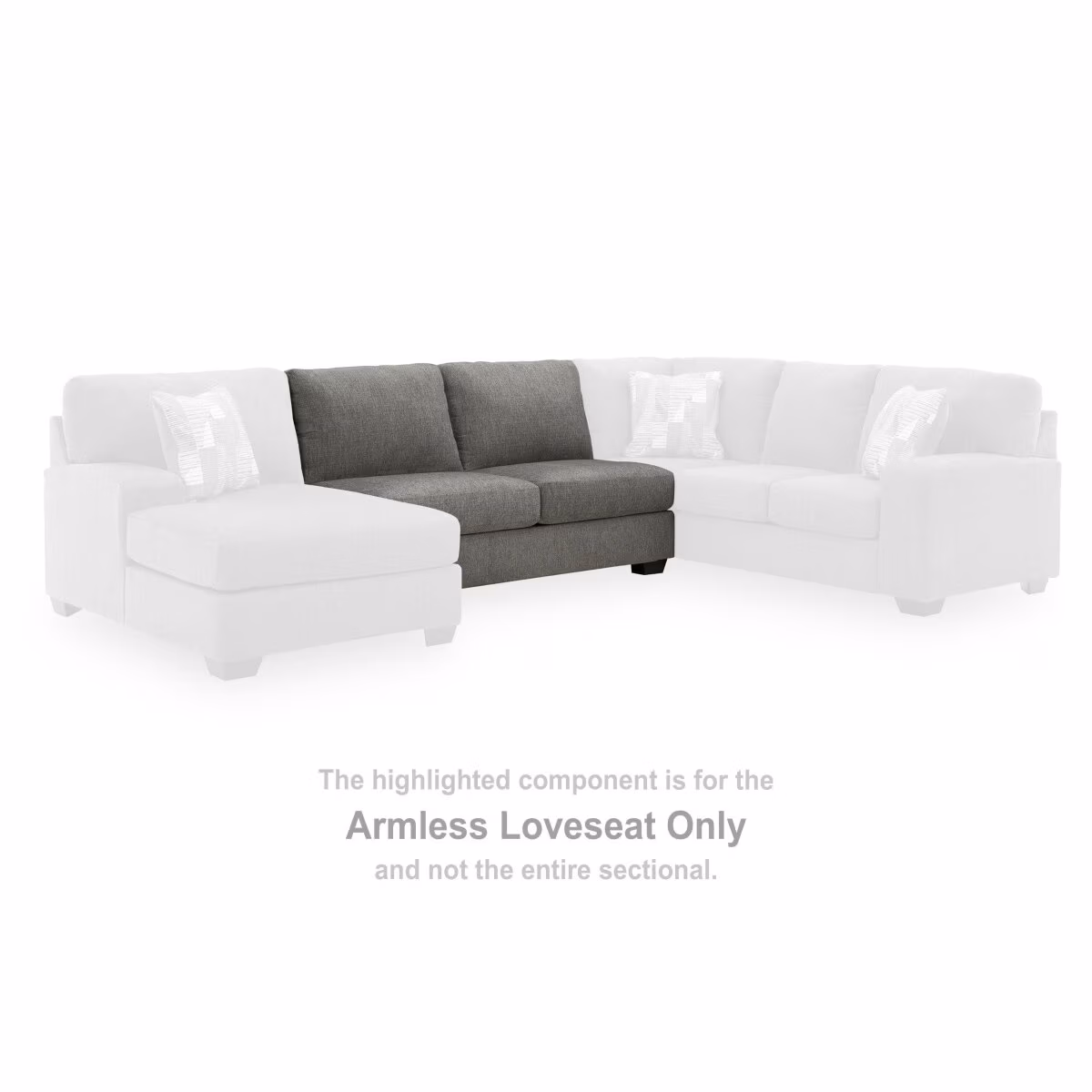 Clarington Armless Loveseat - Image 3