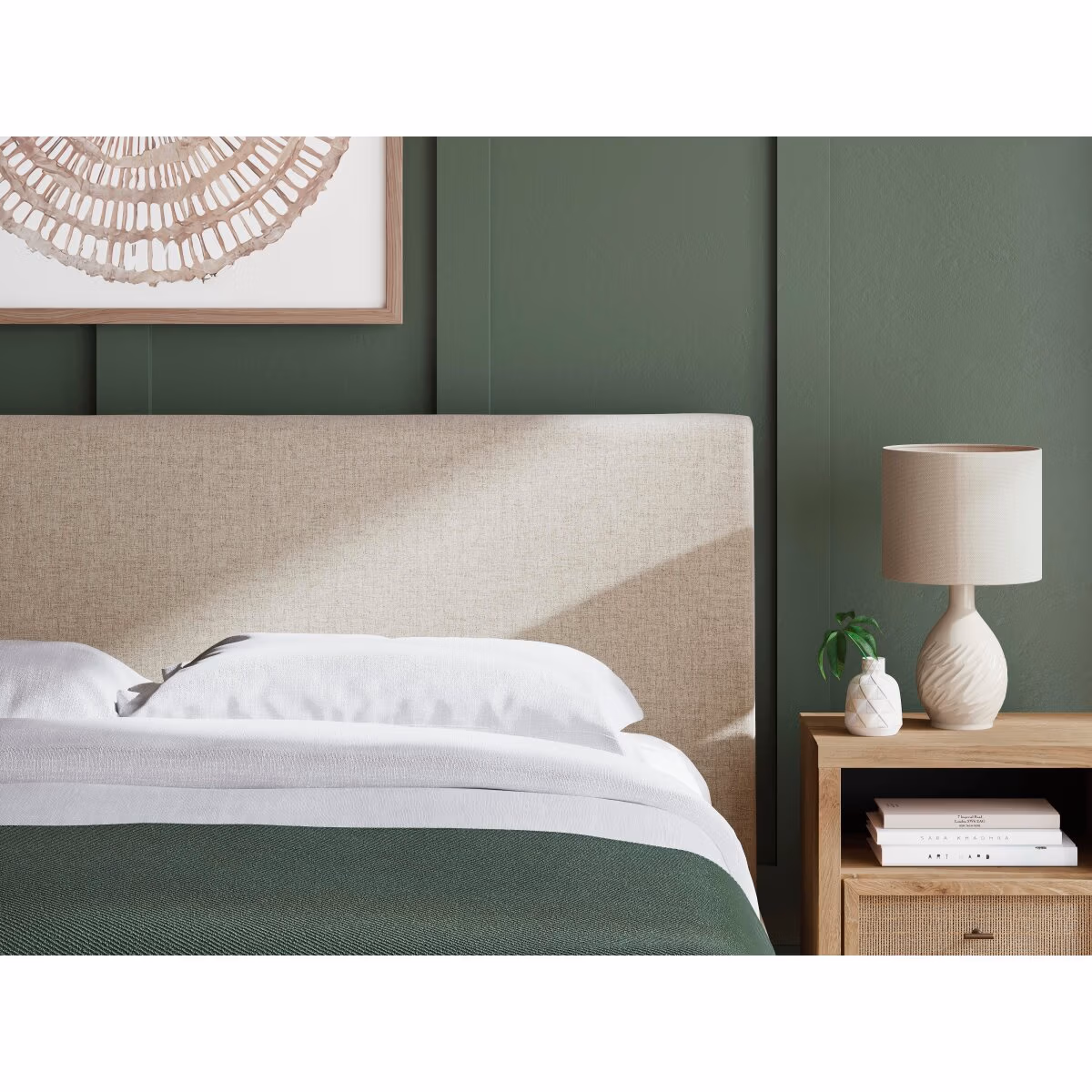 Cielden King Upholstered Bed with Roll Slats - Image 10