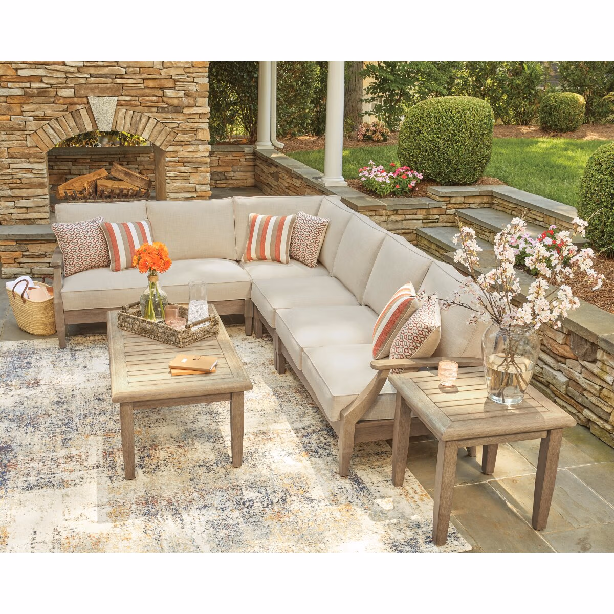 Clare View 4-Piece Outdoor Sectional - Image 3