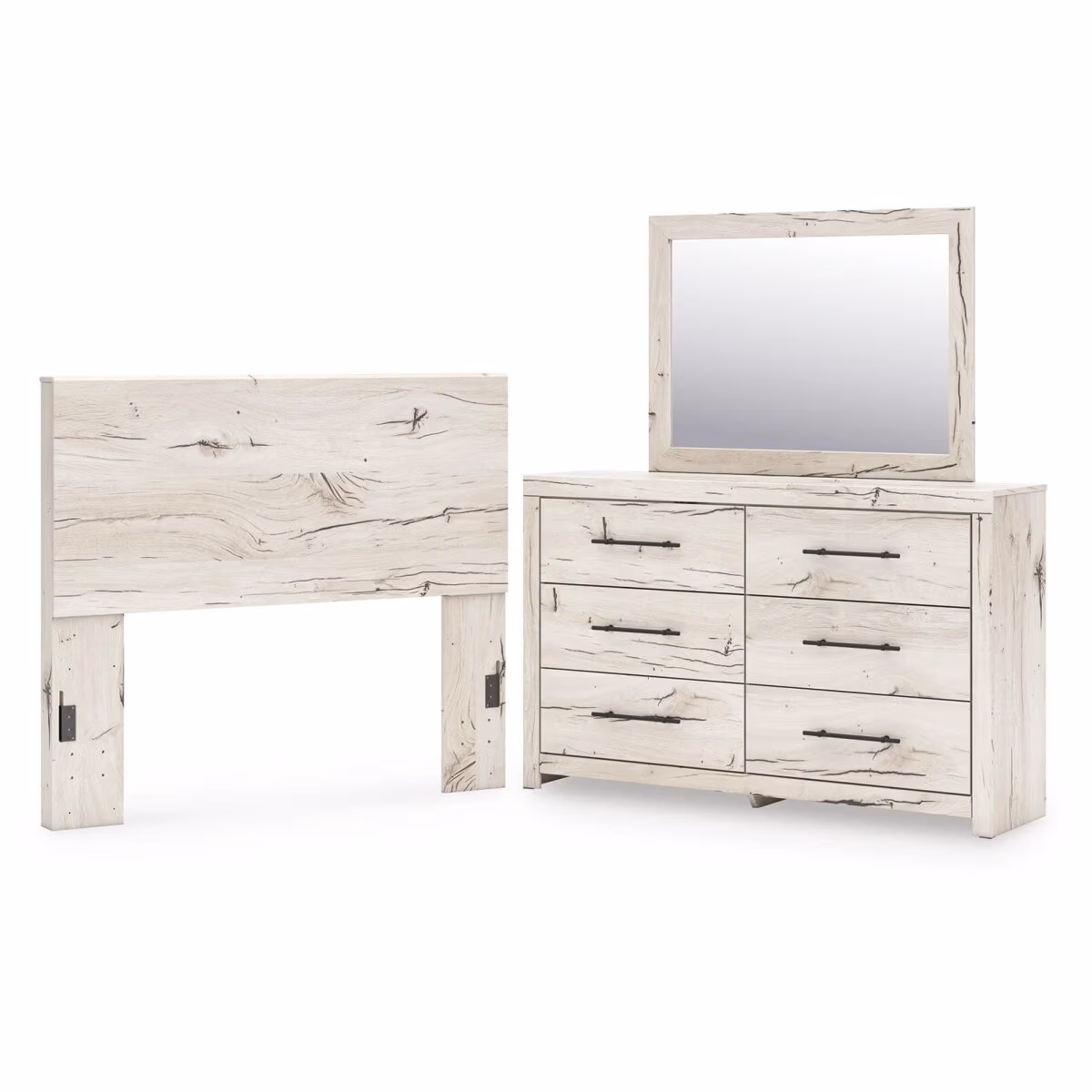 Lawroy Full Panel Headboard, Dresser and Mirror - Image 2