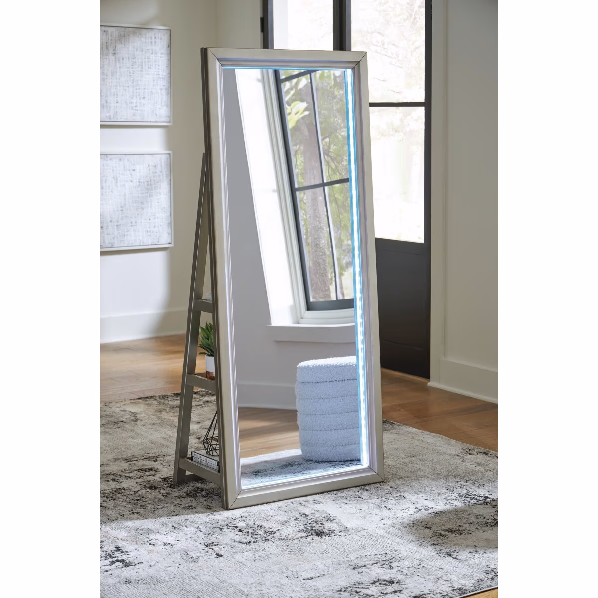 Evesen Floor Standing Mirror/Storage - Image 13