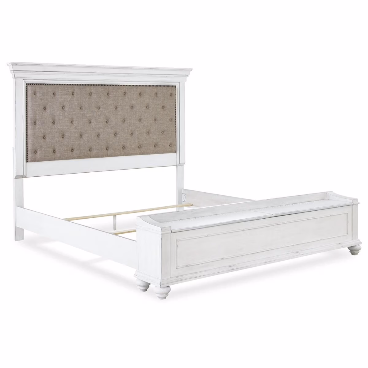 Kanwyn King Upholstered Storage Bed, Dresser, Mirror and Nightstand - Image 6