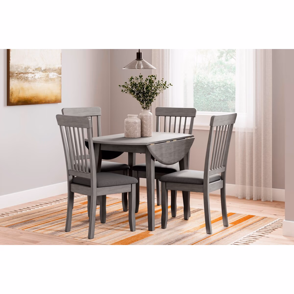 Shullden Dining Table and 4 Chairs - Image 18