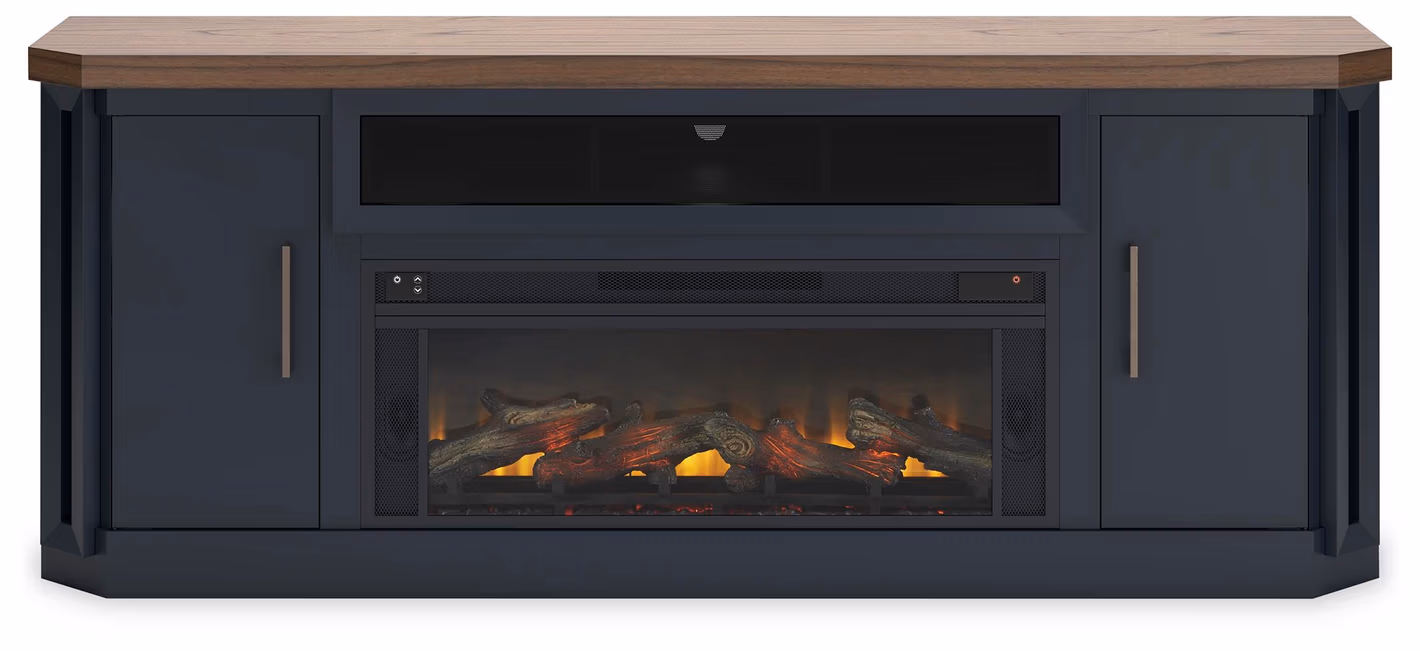 Landocken 83" TV Stand with Electric Fireplace