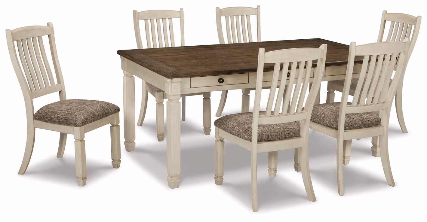 65aeaefe12a8f1380b23900555fb64dc Bolanburg Dining Table with 6 Chairs - Image 1